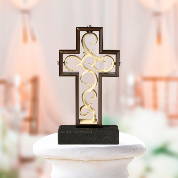 Unity Cross ® Bronze & Ivory Farbe; Unity Kerze Unity Sand Elegante Alternative