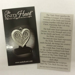 Wedding Unity Heart Pearl White Wedding Heart, Unity Ceremony Candle Unity Sand Elegant Alternative From the Unity Cross® image 8