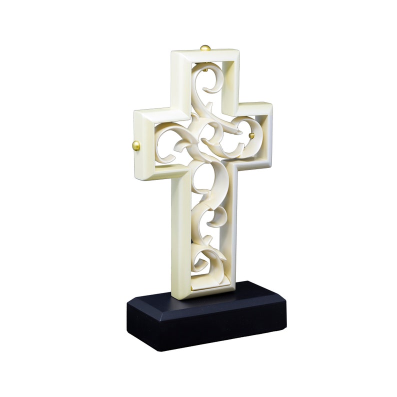Unity Cross ® Ivory Color Wedding Cross Unity Candle Unity Sand Elegant Alternative image 2