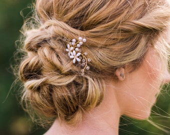 Bridal Hair Pins Flower Hair pins Crystal hair Pins wedding hair pins beaded hair pins flower headpiece bridal headpiece boho hair pins #137