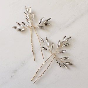 Branch Hair Pins Bridal Hair pins crystal hair pins wedding hair pins wedding headpiece branch hair pins bridal headpiece 161 image 9