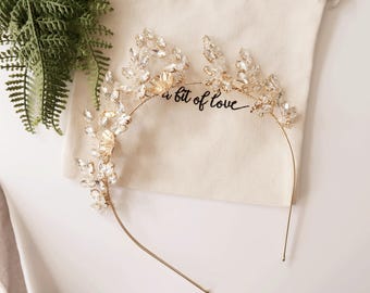 Bridal Crown Flower Crown Flower Bridal Crown Gold Crown Silver Crown Wedding Crown Bridal Tiara Bridal Headband Flower Headband #180