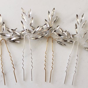 Branch Hair Pins Bridal Hair pins crystal hair pins wedding hair pins wedding headpiece branch hair pins bridal headpiece 161 image 10