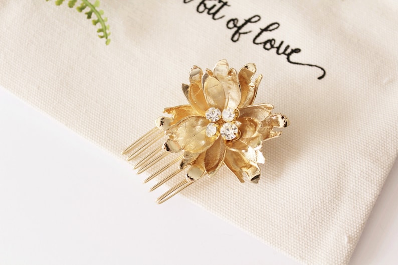 Bridal Floral Headpiece Set Bridal Flower Comb Gold Flower Comb Silver Bridal Hair Pins Crystal Pins Flower Hair Pins Bridal Pins #171 #172