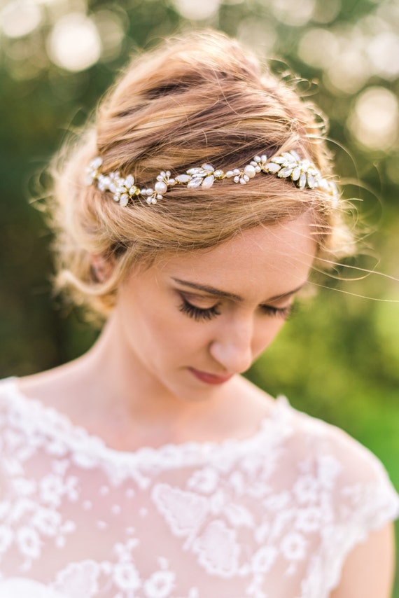 Crystal Bridal Headband Bridal Hairpiece Crystal Headband  display picture 1