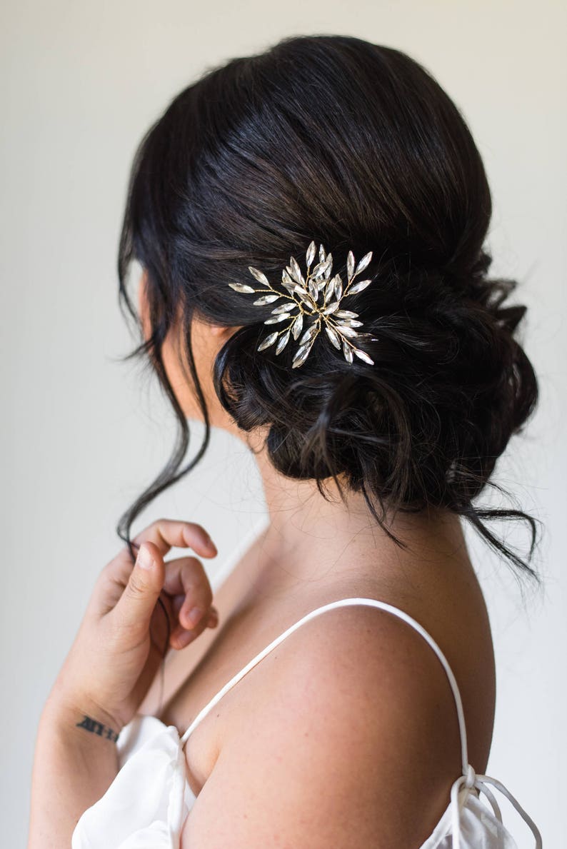Branch Hair Pins Bridal Hair Pins Crystal Hair Pins Wedding Etsy Canada