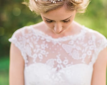 Bandeau d’or nuptial Pearl Bandeau perlé Bandeau Perle Bandeau de mariée Cheveux De mariée Cheveux Mariage Cheveux Vine Pearl Cheveux Vigne Mariage #153