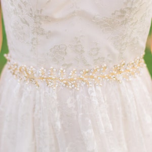 Bridal Belt Bridal Sash Pearl Bridal Belt Beaded Belt Beaded Bridal Belt Crystal Belt Crystal Bridal Belt Pearl Belt #104