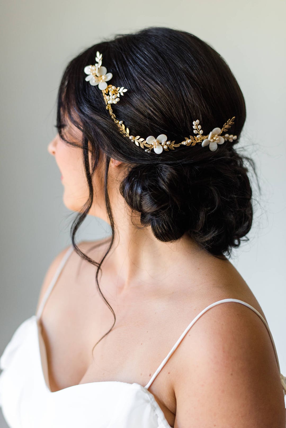 bridal leaf headpiece