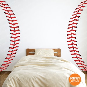 Realistic Baseball Stitches / Laces and other Sports Designs for your Kid's Bedroom