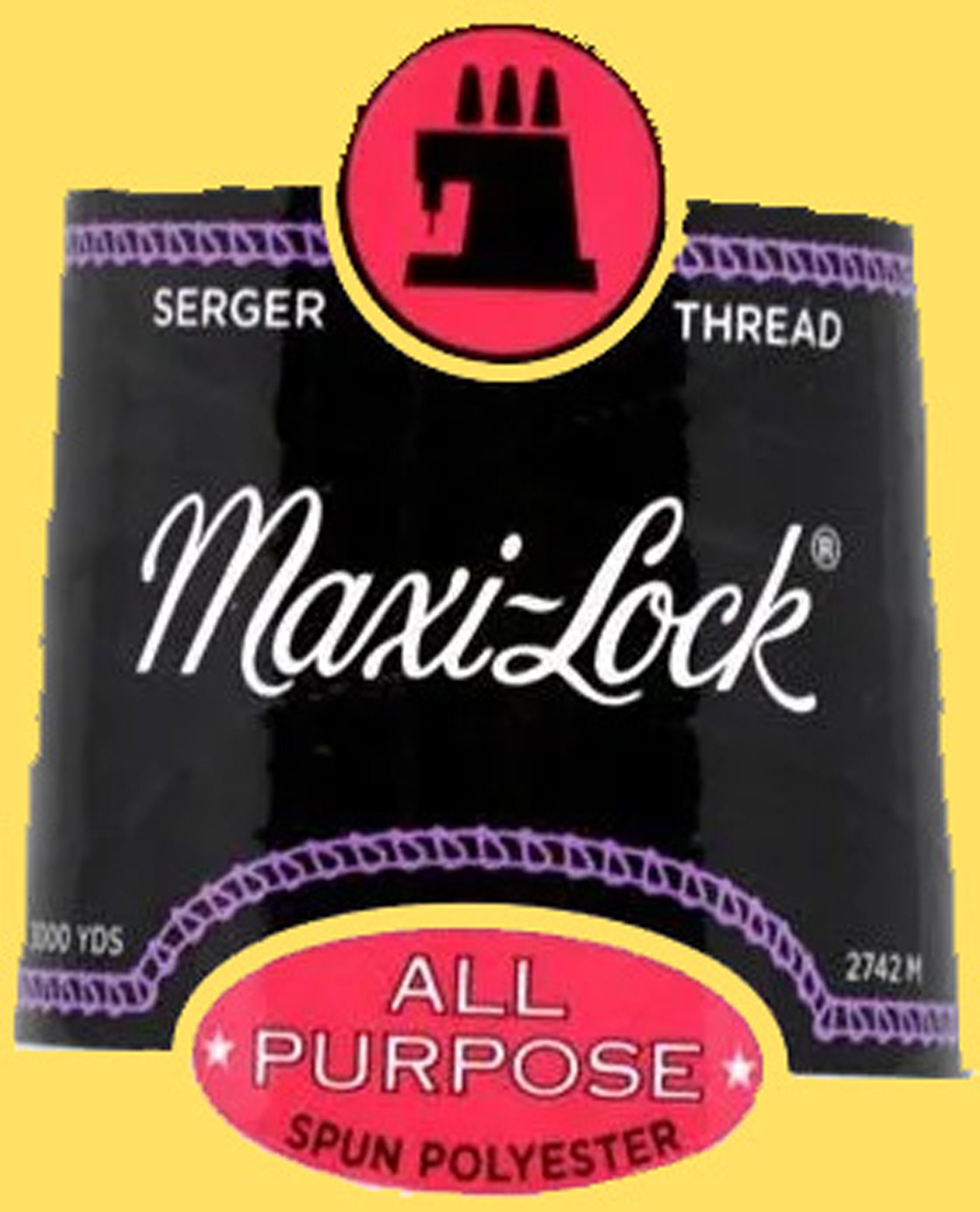MAXI LOCK All Purpose Serger Thread 3000 Yards Every Color
