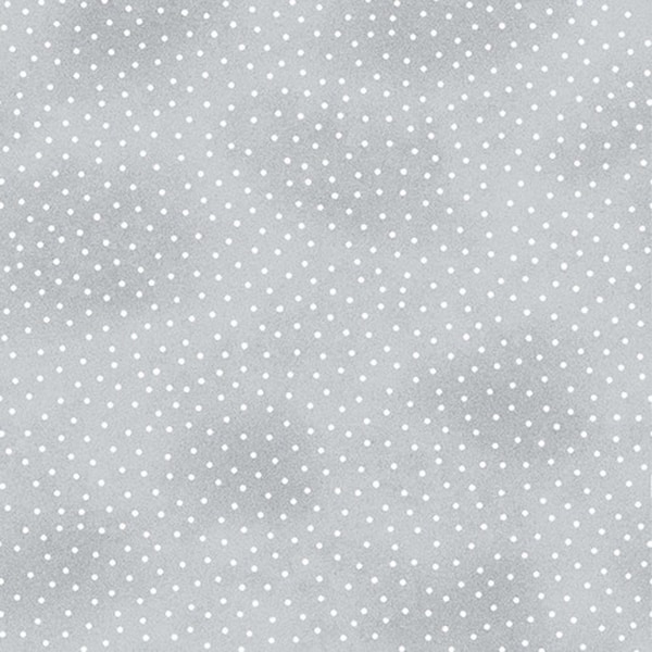 Comfy Cotton Flannel A. E. Nathan - Gray Tonal - Small Dot  - by the yard  460 3299 Grey