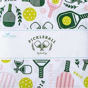 Pickle Ball 5&quot; Stacker de 42 - pacote de pingentes quadrados de tecido de algodão de 5 polegadas - por My Minds Eye para Riley Blake Fabrics