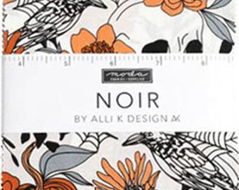 Noir Charm Pack designed by Alli K Design for Moda Fabrics - 42 - 5 inch cotton squares