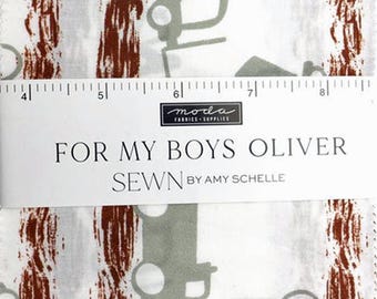 For My Boys Oliver Charm Pack: Moda 5-inch Cotton Squares