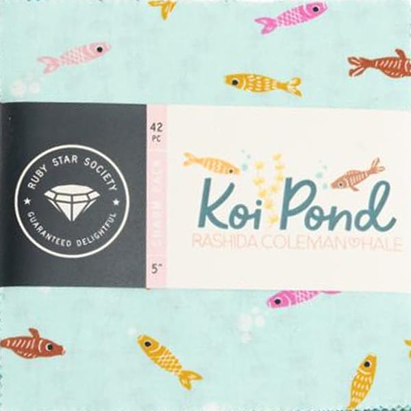 Charm Pack KOI POND by Rashida Coleman Hale for Moda of 42 - 5 inch cotton squares