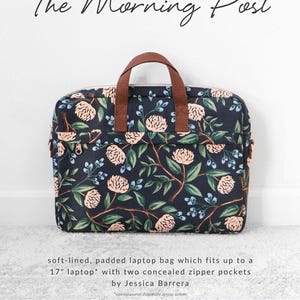 The Morning Post Padded Laptop Bag Pattern - physical sewing instructions by Sallie Tomato