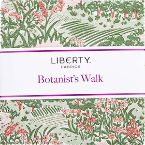 Botanists Walk -  5&quot; Stacker of 42 - 5 inch cotton fabric squares charm pack - by Liberty Fabrics for Riley Blake Fabrics