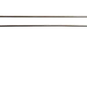 May include: Two identical silver-toned metal wire frames, each bent into a wide rectangular arch shape with rounded corners. Each of the four vertical ends is capped with a small, smooth, light-colored protective tip for stability and safety.
