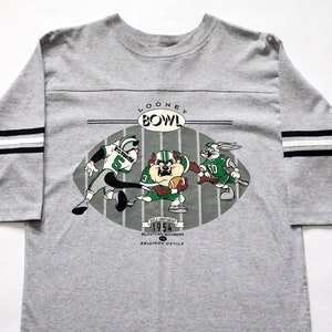 Vintage Deadstock 90's Looney Tunes Toon Bowl 1954 Championship Football Jersey T-Shirt SZ M image 1