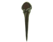 Unusual Heintz Sterling Silver on Bronze Bookmark, Pick, Make an Offer
