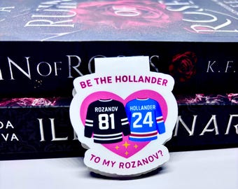 Sé el Hollander de mi Rozanov - Rosa oscuro - Regalos para lectores - Sujetapáginas - Doble cara - Marcapáginas magnético