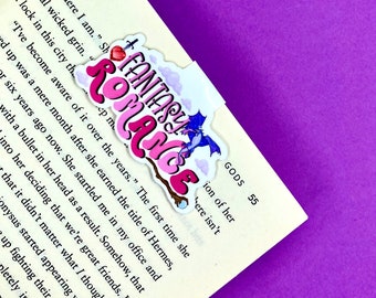 Fantasy Romance - Genre - Page Holder- Trendy Cute -  Magnetic Bookmark