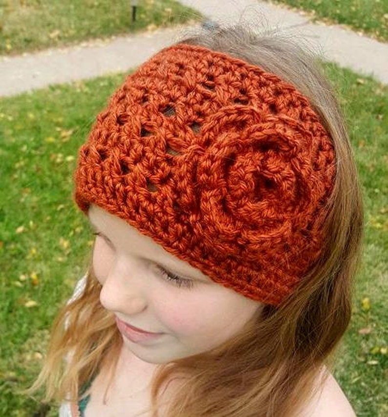 Custom Crochet Ear Warmers Flower Crochet Headband for Women Etsy