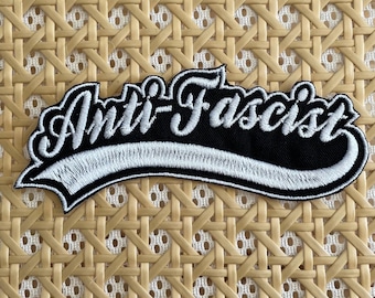 Team Anti-Fascist Patch - Iron On OR Hook Fastener Options
