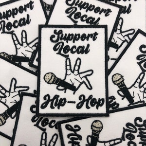 Support Local Hip-Hop Mic Drop Patch