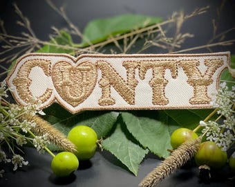 Western Embroidered Patch - Iron On, Hook Fastener Options