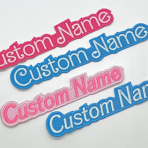 Custom Doll Style Name Patch Choose Your Own Color/Font Combo