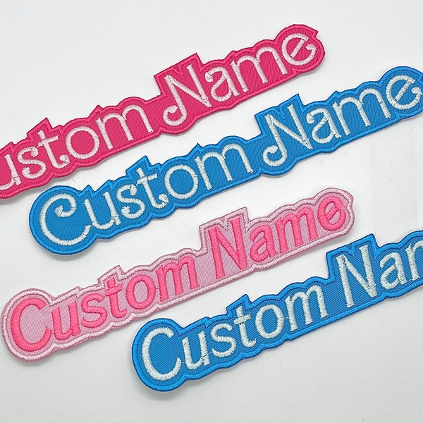 Custom Doll Style Name Patch Choose Your Own Color/Font Combo