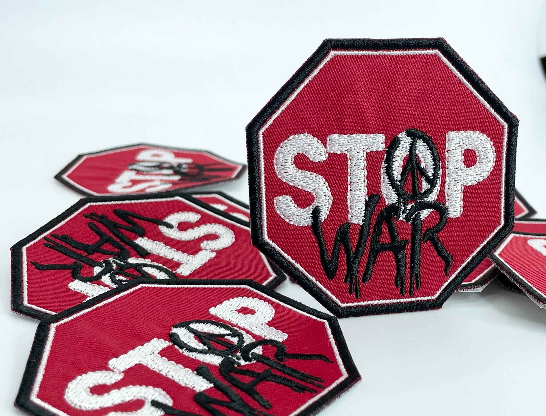 Stop War Embroidered Patch - Etsy