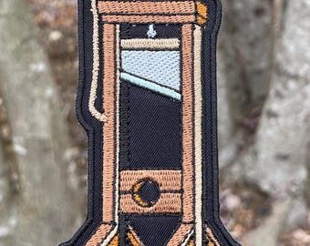 Guillotine Patch - Iron On OR Hook Fastener Options Available