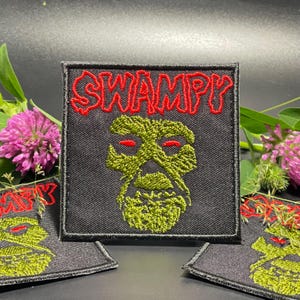 Swampy Patch - Iron on OR Hook Fastener Options