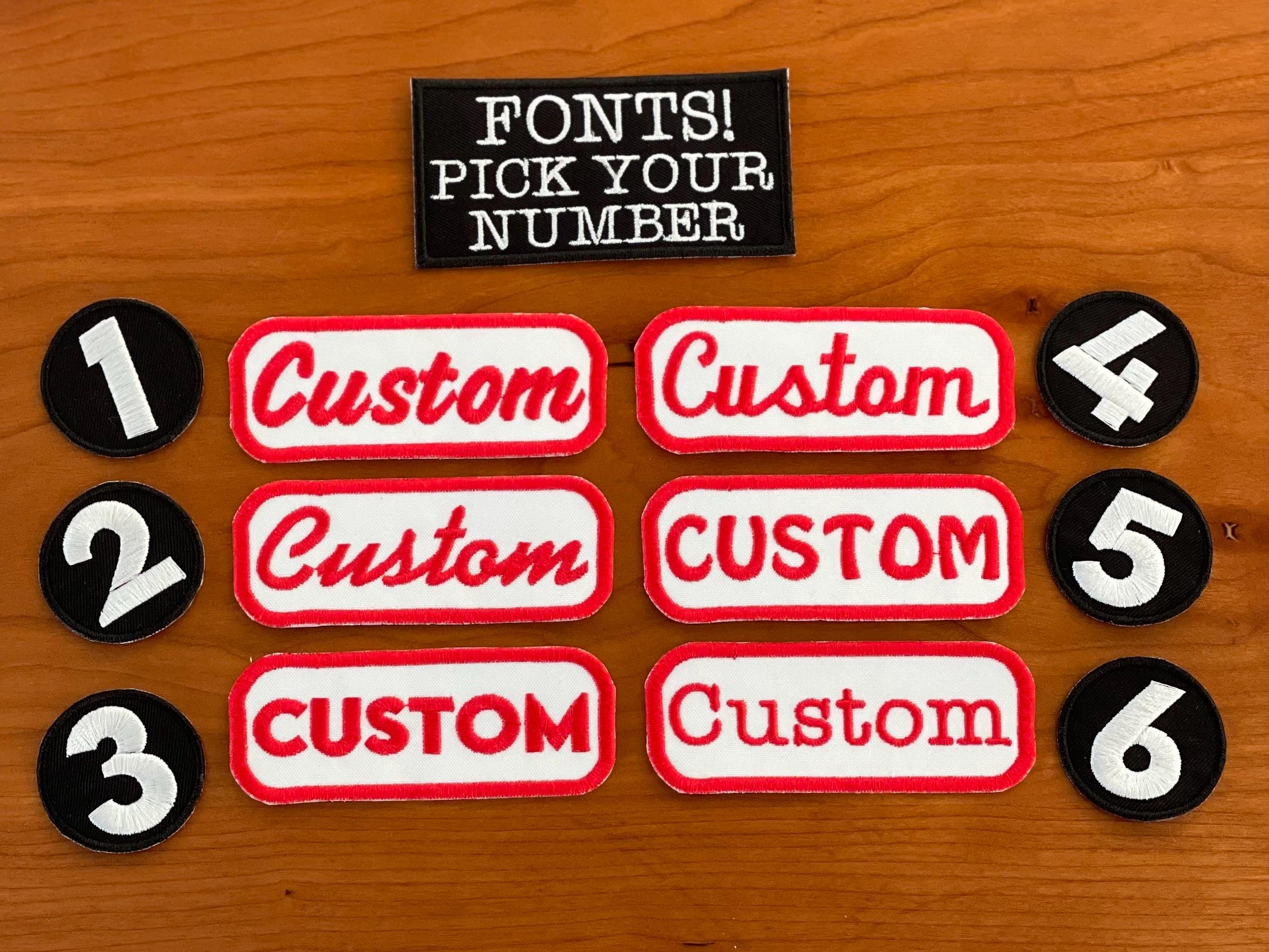 Custom Embroidered Name Patch – Iron on or Hook and Loop - Etsy