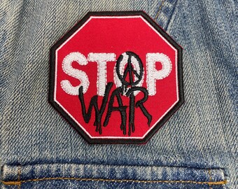 Stop War Embroidered Patch