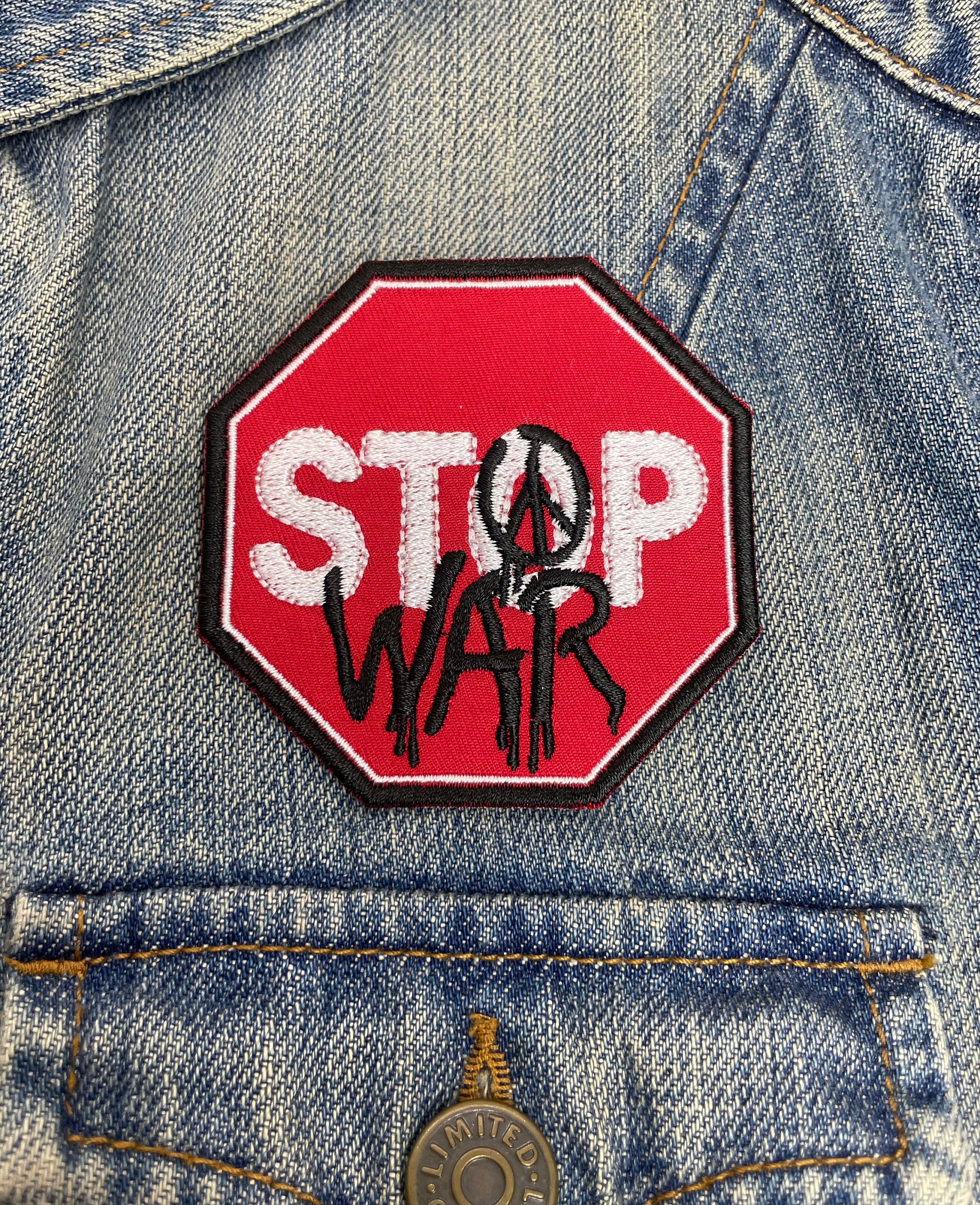 Stop War Embroidered Patch - Etsy