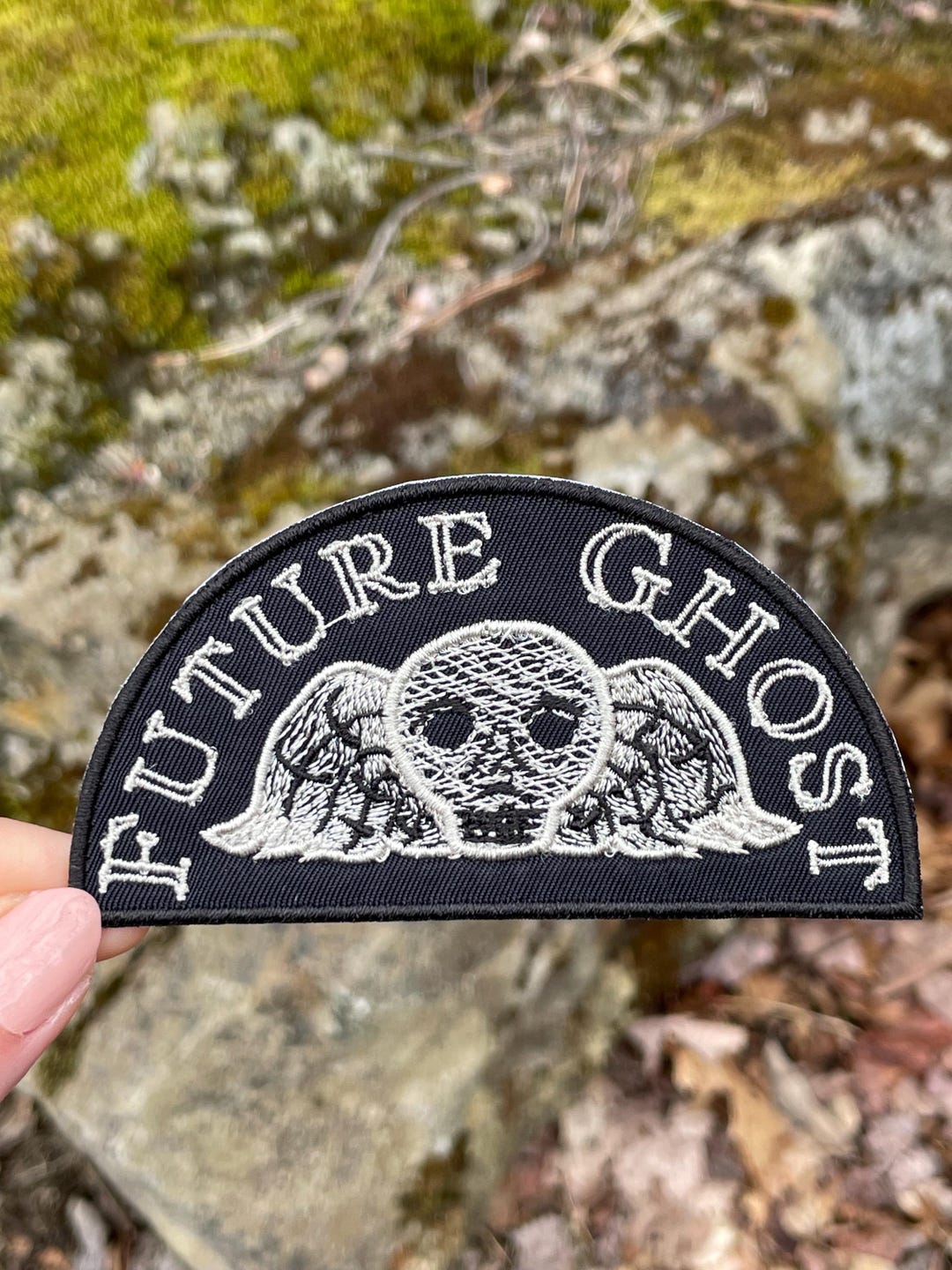 Future Ghost Patch - Iron on OR Hook Fastener Options Available - Etsy
