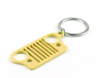 Cintura di ritaglio in acciaio inox Grill portachiavi di Keychain per Jeep