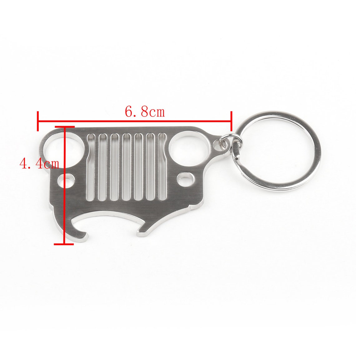 Jeep Bottle Opener Grille Grill Keychain 304 Stainless Steel Etsy