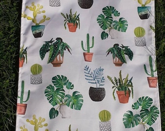 House plant lover tea towel