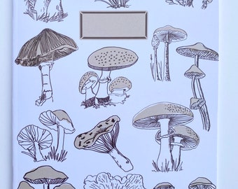 Mushroom A5 notebook