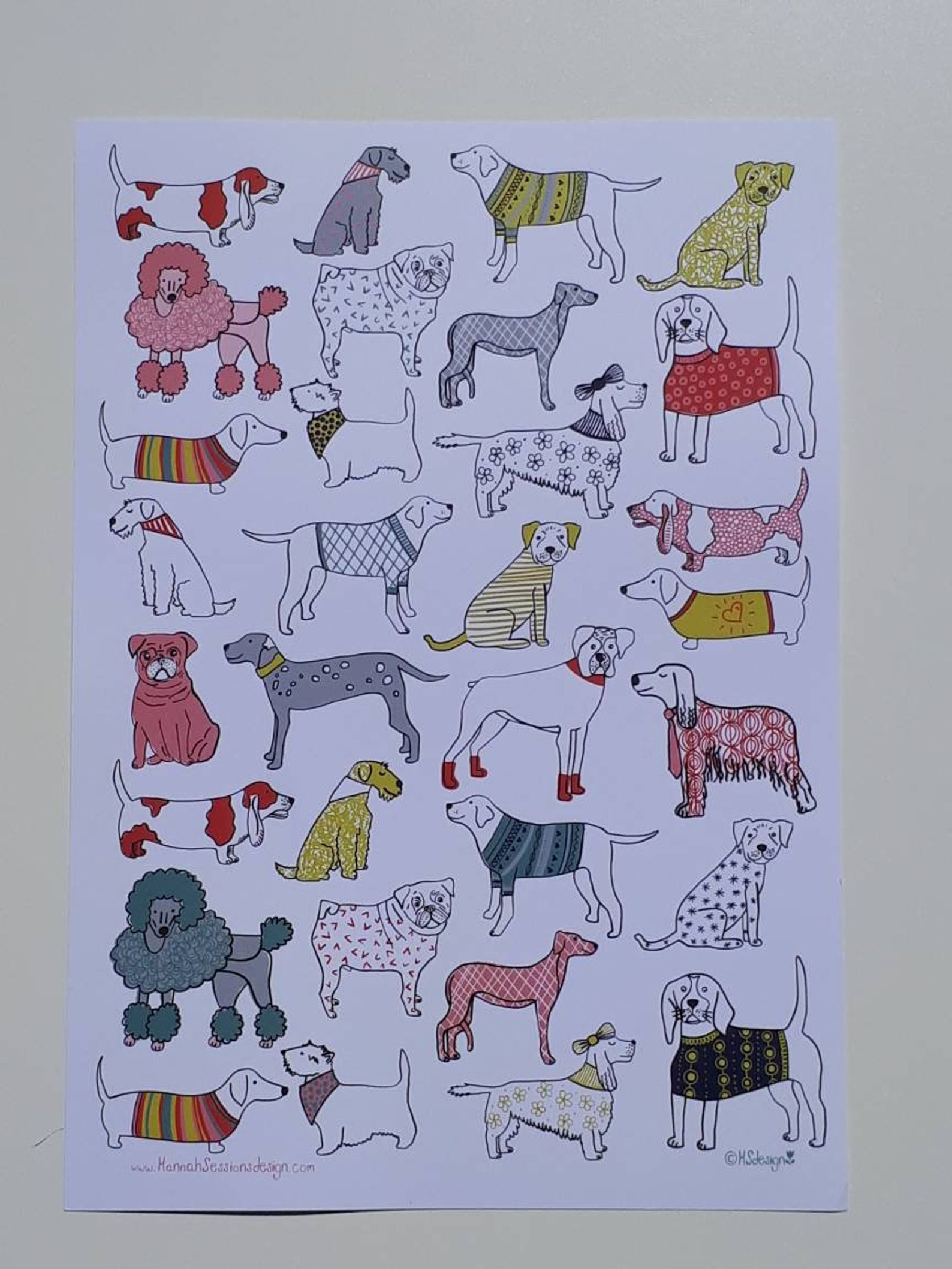 Dog A4 Print - Etsy UK