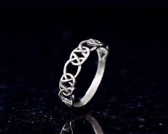 Silver Celtic Ring, Trinity Ring, Celtic Engagement Ring, Celtic Jewellery, Celtic Knot Ring, For Men, For Women, Irish Ring, Braided Ring.