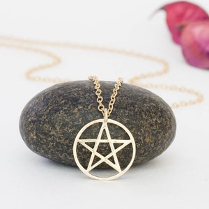 Wiccan Wiccan Jewelry Pagan Pentagram Necklace Pentagram Pendant Silver Pentacle Pentacle Necklace,small Silver Pentagram Necklace
