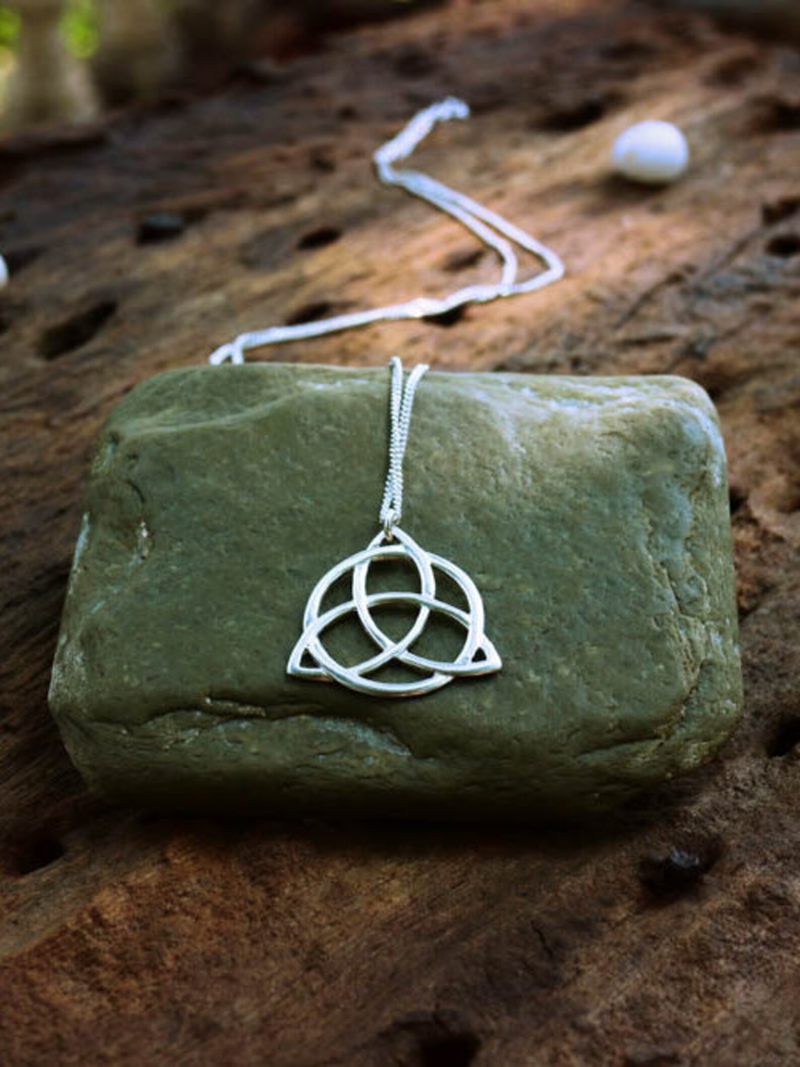 Celtic Trinity Knot Necklace Silver Trinity Knot Necklace Etsy