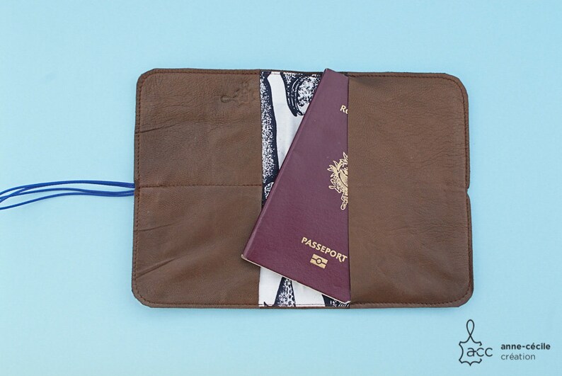 brown leather wallet handmade