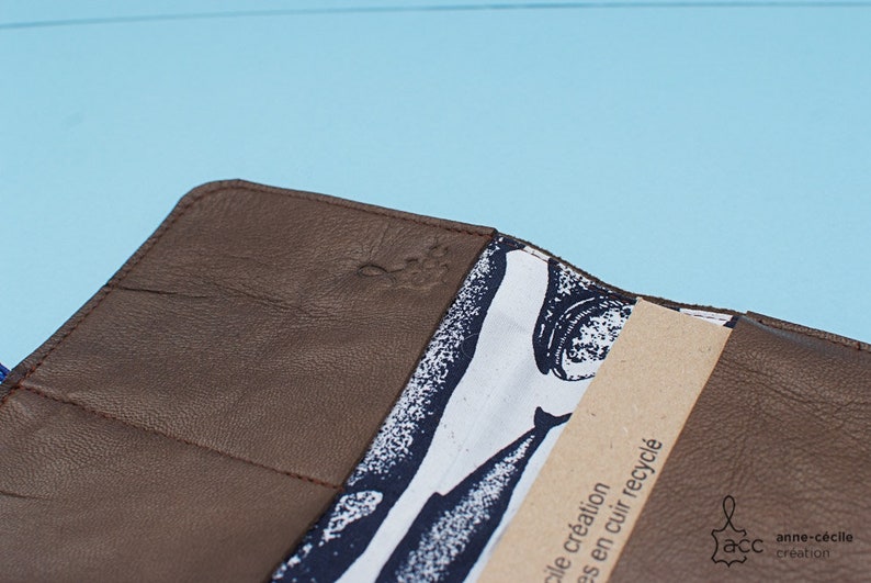 brown leather wallet handmade